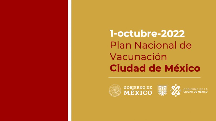 01.OCT.2022 Plan Nacional de Vacunación Covid-19, Ciudad de México